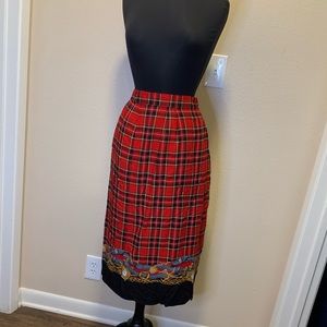 Vintage Faux Wrap Skirt